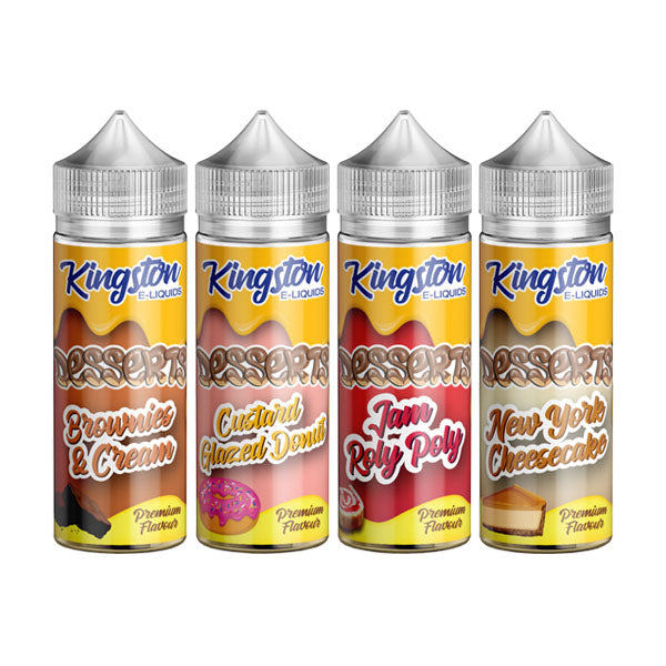 Kingston Desserts 120ml Shortfill 0mg (70VG-30PG) - Flavour: Lemon Drizzle & Pecan Pieces