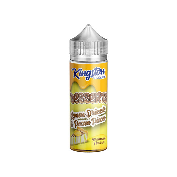 Kingston Desserts 120ml Shortfill 0mg (70VG-30PG) - Flavour: Lemon Drizzle & Pecan Pieces