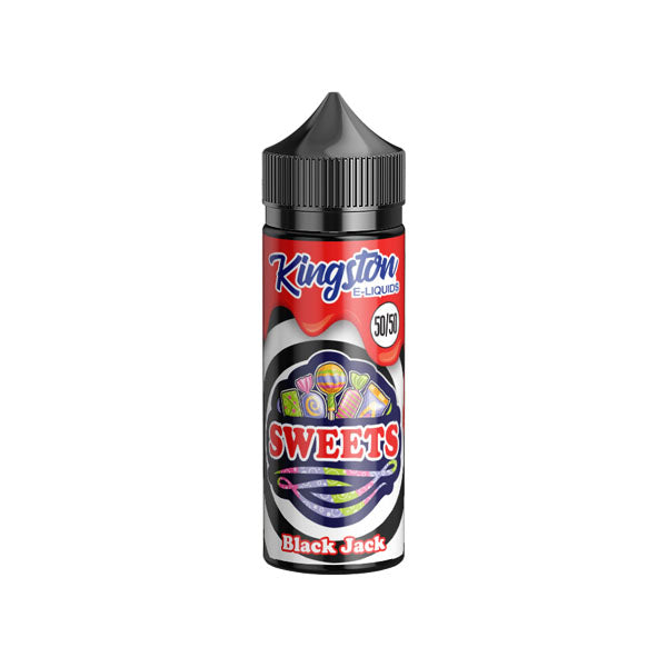 Kingston Sweets 120ml Shortfill 0mg (50VG-50PG) - Flavour: Black Jack