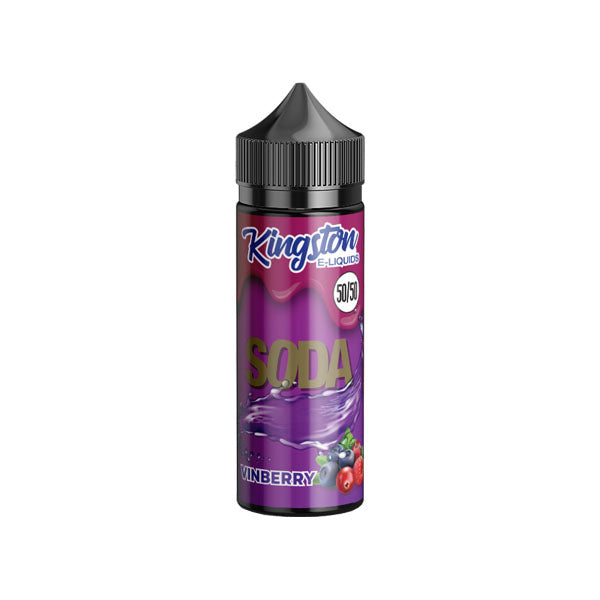 Kingston Soda 120ml Shortfill 0mg (50VG-50PG) - Flavour: Grape Fizz