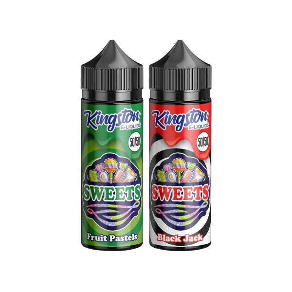 Kingston Sweets 120ml Shortfill 0mg (50VG-50PG) - Flavour: Black Jack