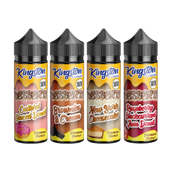 Kingston Desserts 120ml Shortfill 0mg (50VG-50PG) - Flavour: Custard Glazed Donut