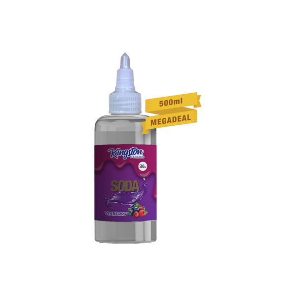 Kingston 500ml Shortfill 0mg (70VG-30PG) - Flavour: Tropical Fruits Menthol