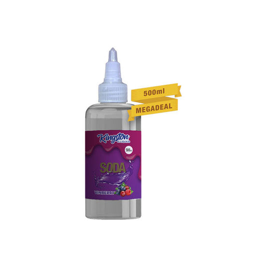 Kingston 500ml Shortfill 0mg (70VG-30PG) - Flavour: Vinberry Soda