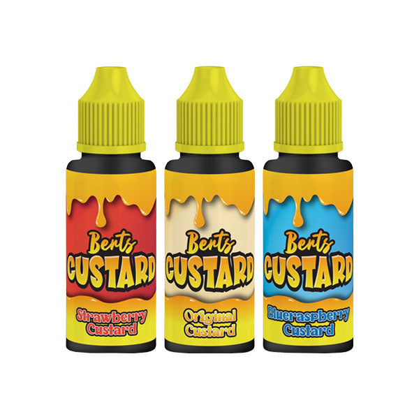 Berts Custard 120ml Shortfill 0mg (70VG-30PG) - Flavour: Caramel Custard