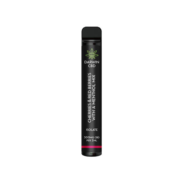 Darwin 300mg CBD Isolate Disposable Vape Device 600 Puffs - Flavour: Darkberries Blackcurrants & Menthol Mix