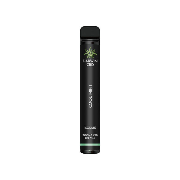 Darwin 300mg CBD Isolate Disposable Vape Device 600 Puffs - Flavour: Cherries & Red Berries with A Menthol Mix