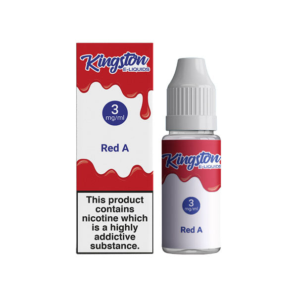 Kingston 3mg 10ml E-liquids (50VG-50PG) - Flavour: Red A