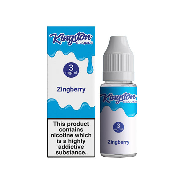 Kingston 6mg 10ml E-liquids (50VG-50PG) - Flavour: Grape Zingberry