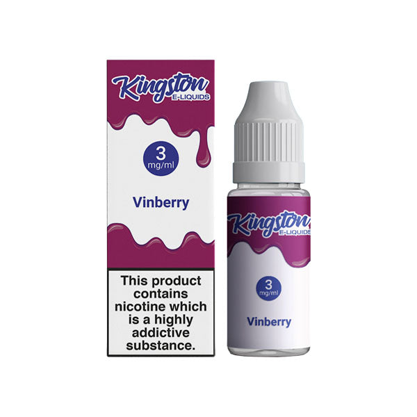 Kingston 6mg 10ml E-liquids (50VG-50PG) - Flavour: Grapeberry Ice