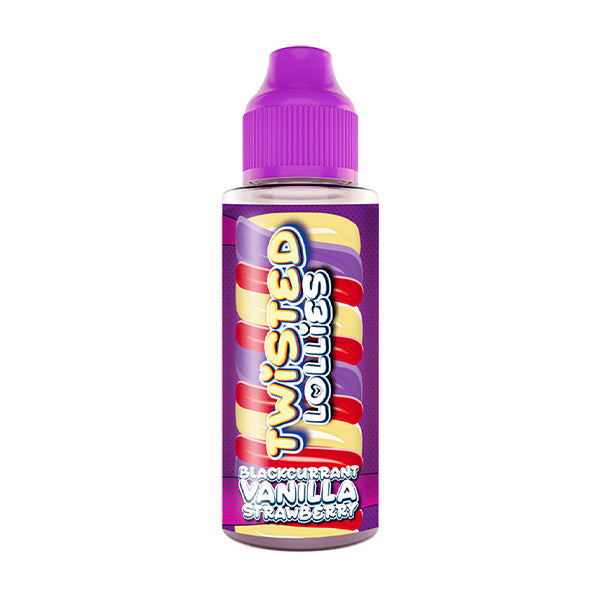 Twisted Lollies 100ml Shortfill 0mg (60VG-40PG) - Flavour: Blueberry Milk and Cherry