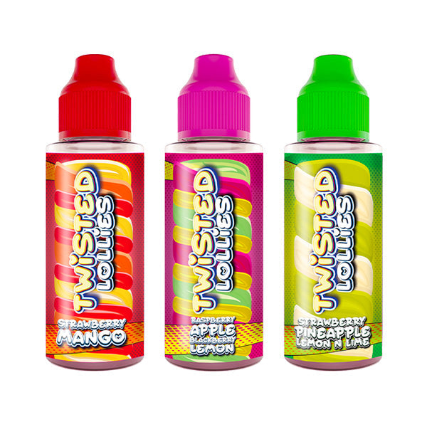 Twisted Lollies 100ml Shortfill 0mg (60VG-40PG) - Flavour: Blueberry Milk and Cherry