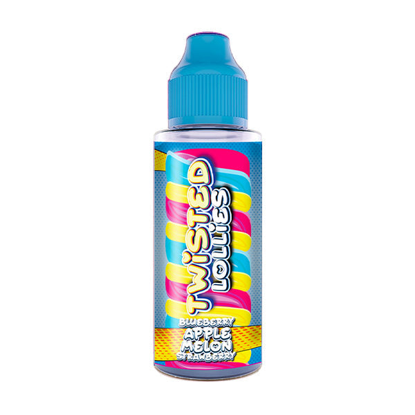 Twisted Lollies 100ml Shortfill 0mg (60VG-40PG) - Flavour: Blueberry Milk and Cherry