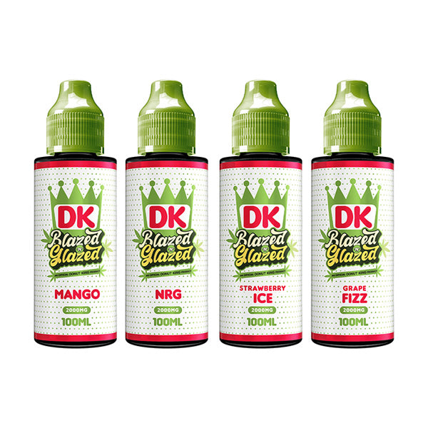 DK Blazed N Glazed 2000mg CBD E-liquid 120ml (50VG-50PG) - Flavour: Strawberry Ice