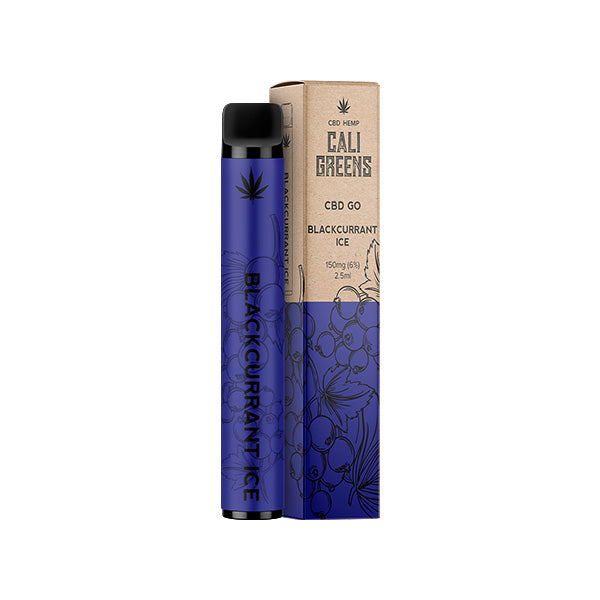 Cali Greens CBD GO 150mg CBD Disposable Vape Pen - Flavour: Blue Dream