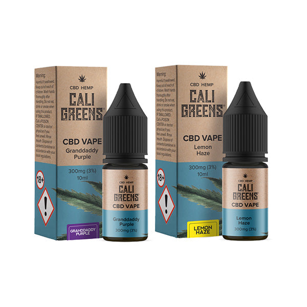 Cali Greens 300mg CBD Vape E-liquid 10ml - Flavour: Granddaddy Purple