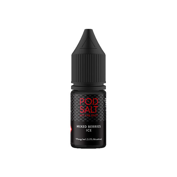 11mg Pod Salt Core 10ml Nic Salts (50VG-50PG) - Flavour: Mixed Berries Ice