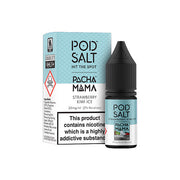 20mg Pod Salt Fusions 10ml Nic Salt (50VG-50PG) - Flavour: Amnesia Mango