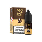 11mg Pod Salt Fusions 10ml Nic Salt (50VG-50PG) - Flavour: Blue Razapple Ice