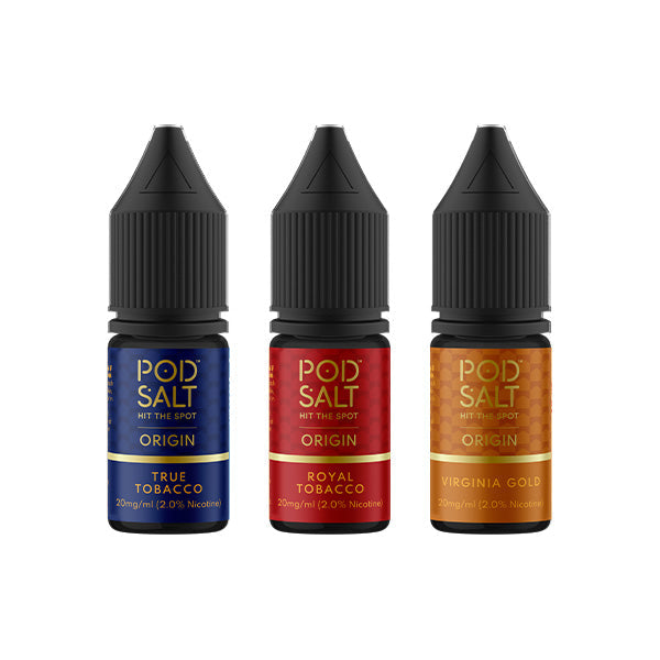 20mg Pod Salt Origins 10ml Nic Salt (50VG-50PG) - Flavour: Royal Tobacco