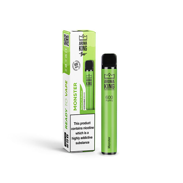 10mg Aroma King Bar 600 Disposable Vape Device 600 Puffs - Flavour: Watermelon Ice