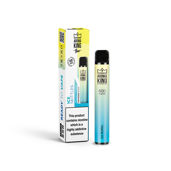 10mg Aroma King Bar 600 Disposable Vape Device 600 Puffs - Flavour: Blue Sour Raspberry