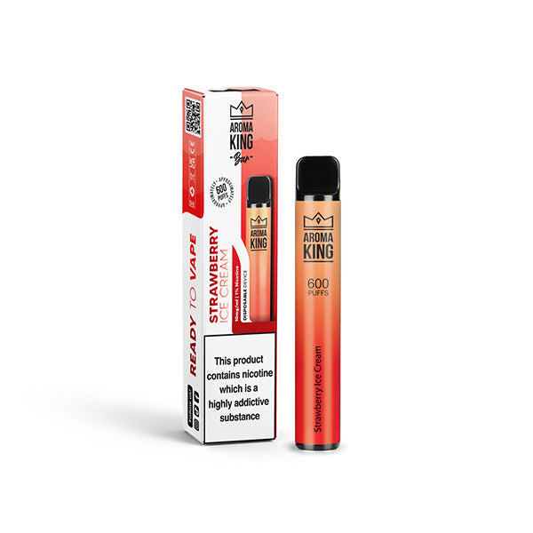 10mg Aroma King Bar 600 Disposable Vape Device 600 Puffs - Flavour: Banana Ice