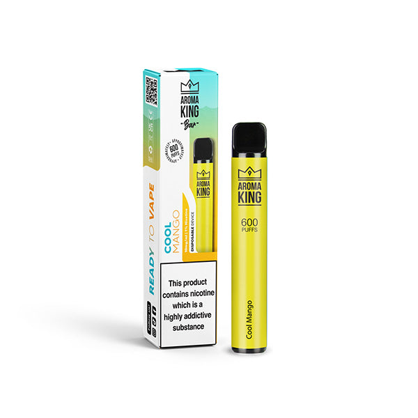 10mg Aroma King Bar 600 Disposable Vape Device 600 Puffs - Flavour: Banana Ice