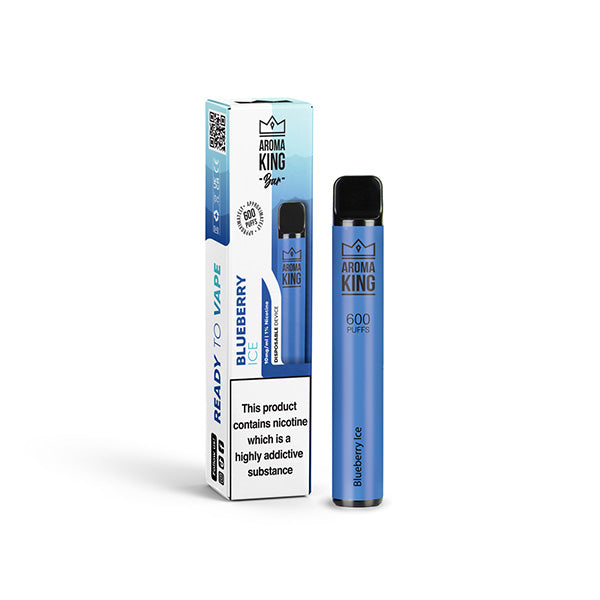 10mg Aroma King Bar 600 Disposable Vape Device 600 Puffs - Flavour: Blue Sour Raspberry