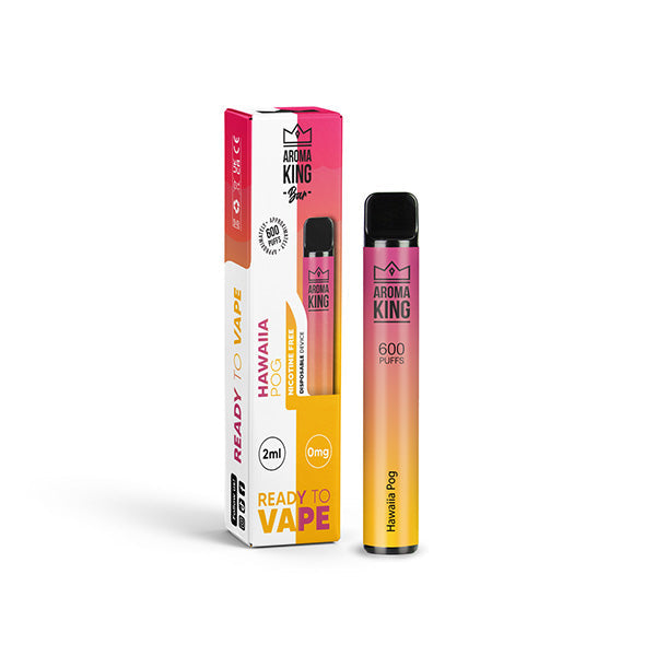 0mg Aroma King Bar 600 Disposable Vape Device 600 Puffs - Flavour: Pink Lemonade