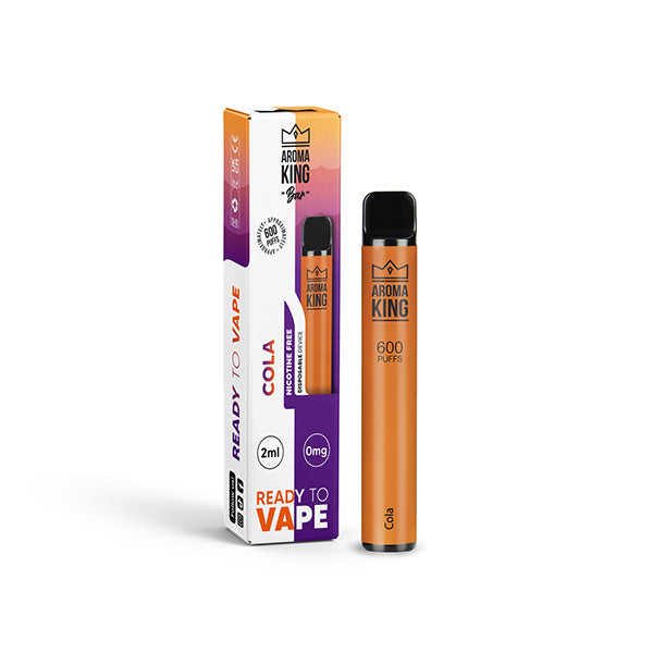 0mg Aroma King Bar 600 Disposable Vape Device 600 Puffs - Flavour: Grape Energy