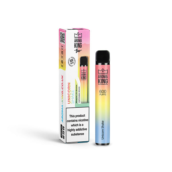 20mg Aroma King Bar 600 Disposable Vape Device 600 Puffs - Flavour: Peach Ice