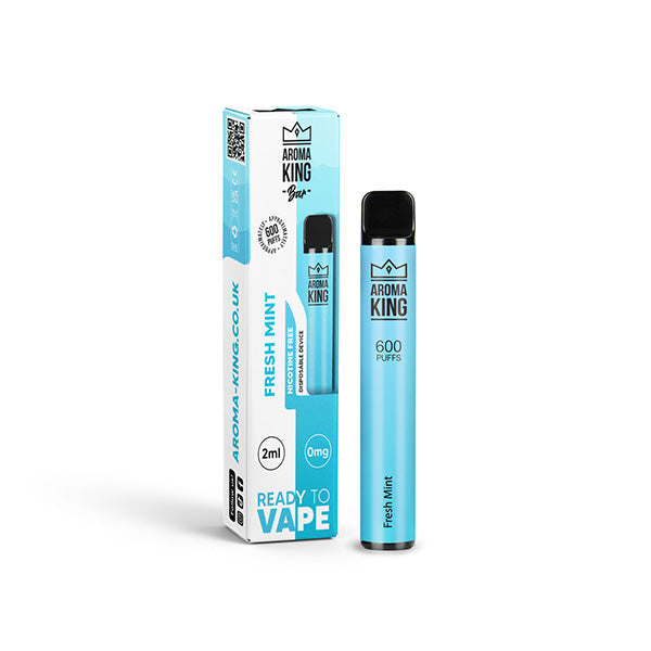 0mg Aroma King Bar 600 Disposable Vape Device 600 Puffs - Flavour: Blue Sour Raspberry