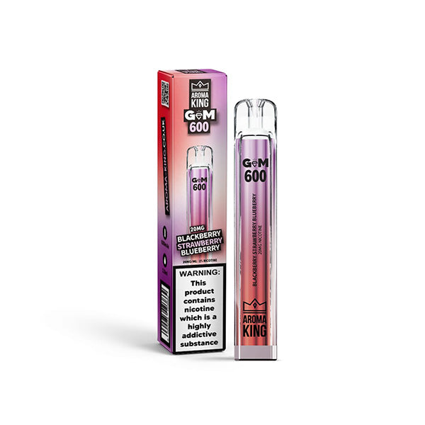 20mg Aroma King GEM 600 Disposable Vape Device 600 Puffs - Flavour: Pink Orange Frizz