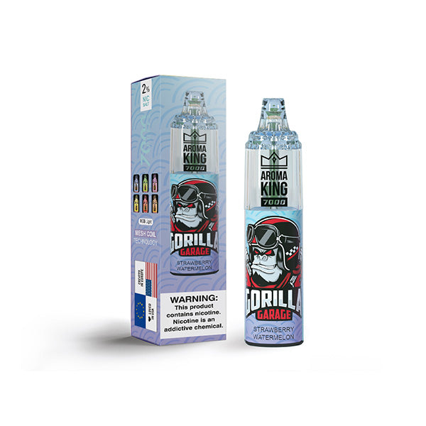 0mg Aroma King Tornado Disposable Vape Device 7000 Puffs - Flavour: Pineapple Ice