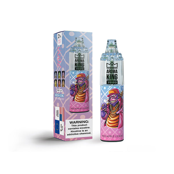 0mg Aroma King Tornado Disposable Vape Device 7000 Puffs - Flavour: Lush Ice