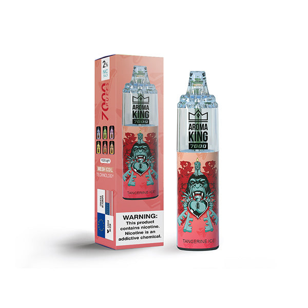 0mg Aroma King Tornado Disposable Vape Device 7000 Puffs - Flavour: Pina Colada Rum