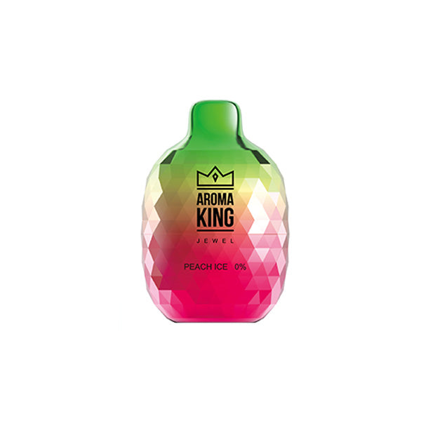 0mg Aroma King Jewel Disposable Vape Device 8000 Puffs - Flavour: Lemon Mango