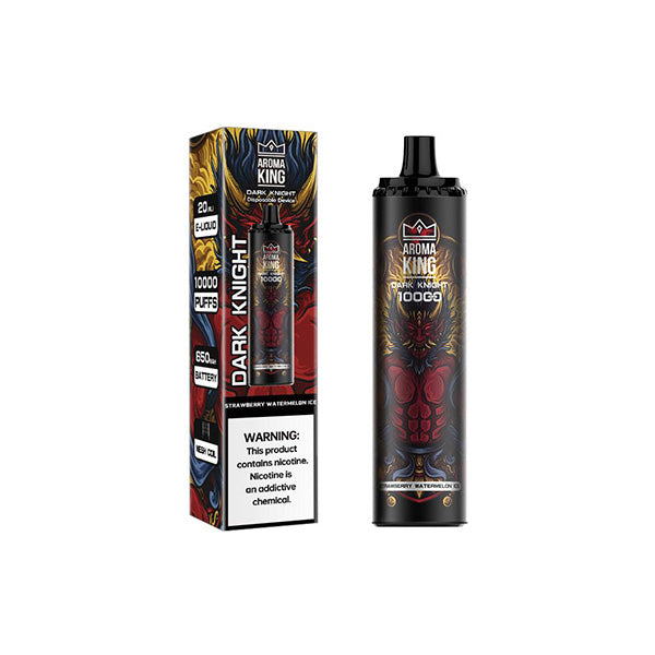0mg Aroma King Dark Knight Disposable Vape Device 10000 Puffs - Flavour: Grape Ice