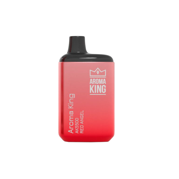 0mg Aroma King AK5500 Metallic Disposable Vape Device 5500 Puffs - Flavour: Red Apple