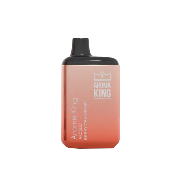 0mg Aroma King AK5500 Metallic Disposable Vape Device 5500 Puffs - Flavour: Strawberry Kiwi