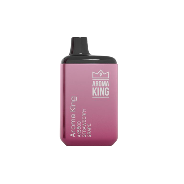 0mg Aroma King AK5500 Metallic Disposable Vape Device 5500 Puffs - Flavour: Red Angel