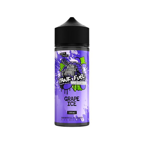 Tank Fuel Bar Edition 100ml Shortfill 0mg (70VG/30PG) - Flavour: Peach Ice