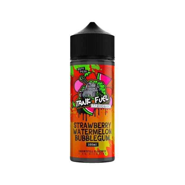 Tank Fuel Bar Edition 100ml Shortfill 0mg (70VG/30PG) - Flavour: Peach Ice