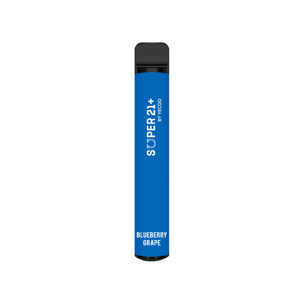 20mg Super21+ By Yecoo Disposable Vape Device 600 Puffs - Flavour: Grape
