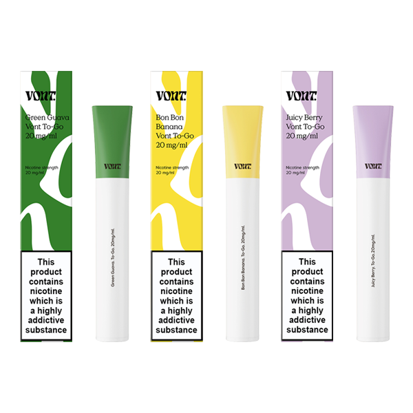 20mg Vont To-Go Disposable Vape Device 600 Puffs - Flavour: Absolut Passionfruit