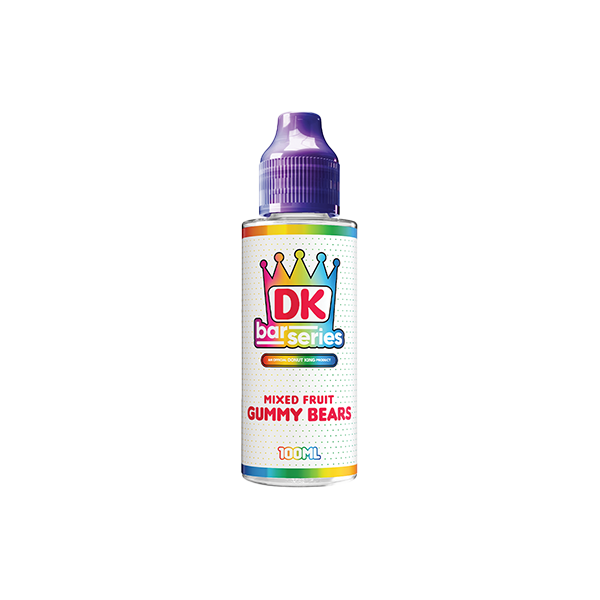 DK Bar Series 100ml Shortfill E-liquid 0mg (50VG/50PG) - Flavour: Mixed Fruit Gummy Bears