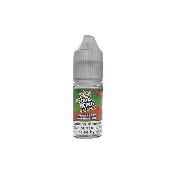 Soda King Bar SALTS 5mg Nic Salts 10ml - (50VG/50PG) - Flavour: Strawberry Watermelon