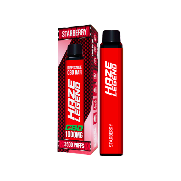 Haze Legend 1000mg CBD Disposable Vape Device 3500 Puffs - Flavour: Blue Cran Cherry