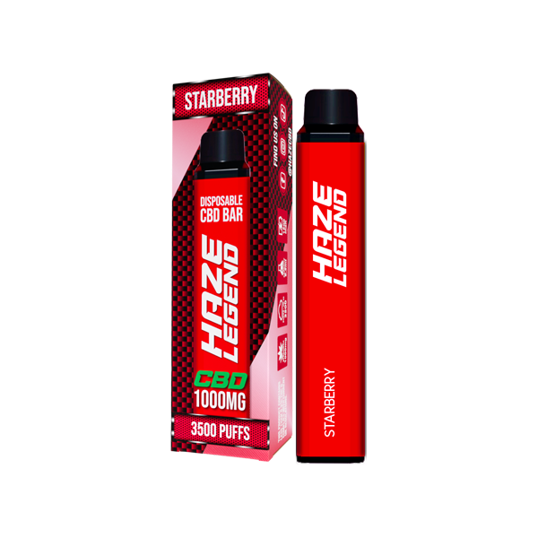 Haze Legend 1000mg CBD Disposable Vape Device 3500 Puffs - Flavour: AK Zkittles